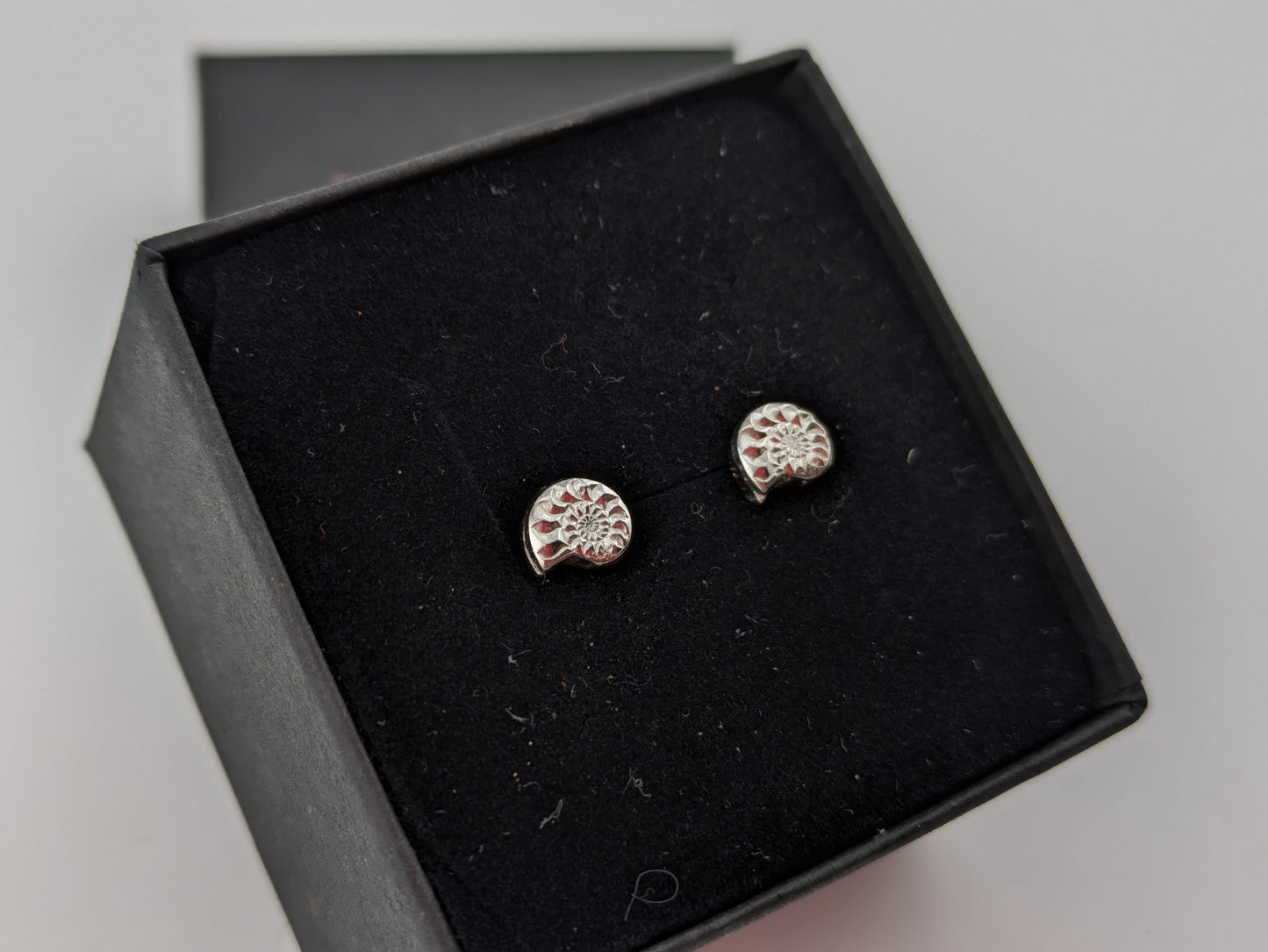 Sterling Silver Ammonite Studs
