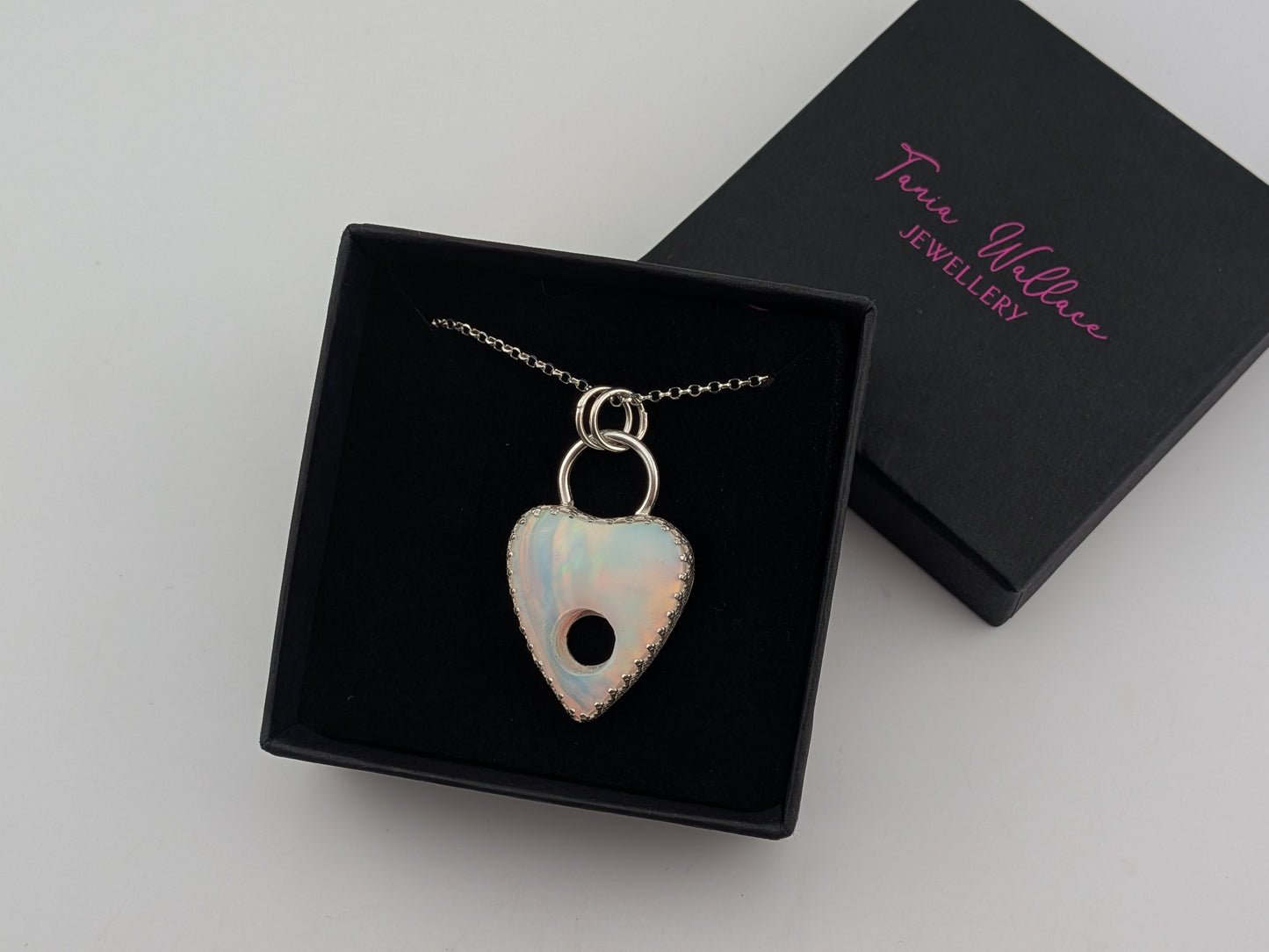 Aurora Opal Planchette Pendant