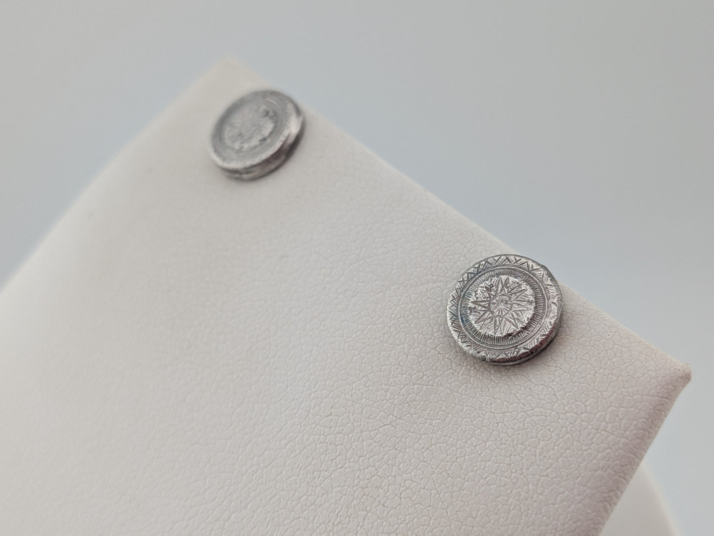 Rustic Aztec Sun Studs