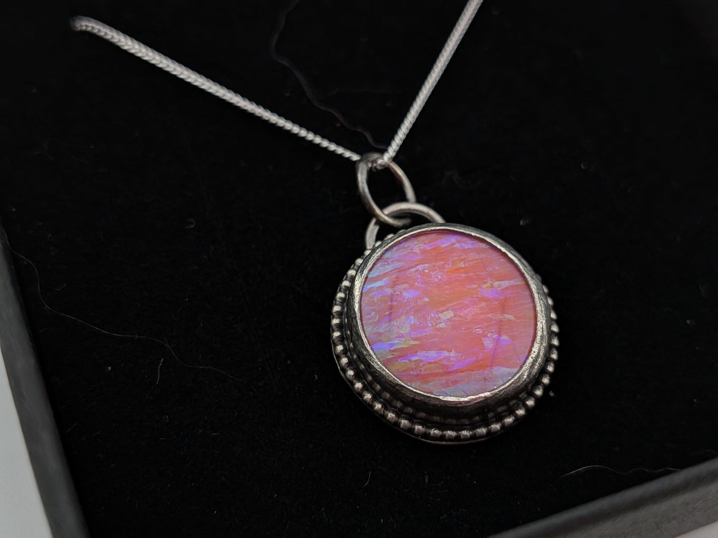 Neon Pink Bello Opal Pendant