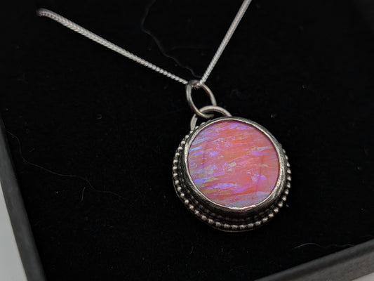 Neon Pink Bello Opal Pendant