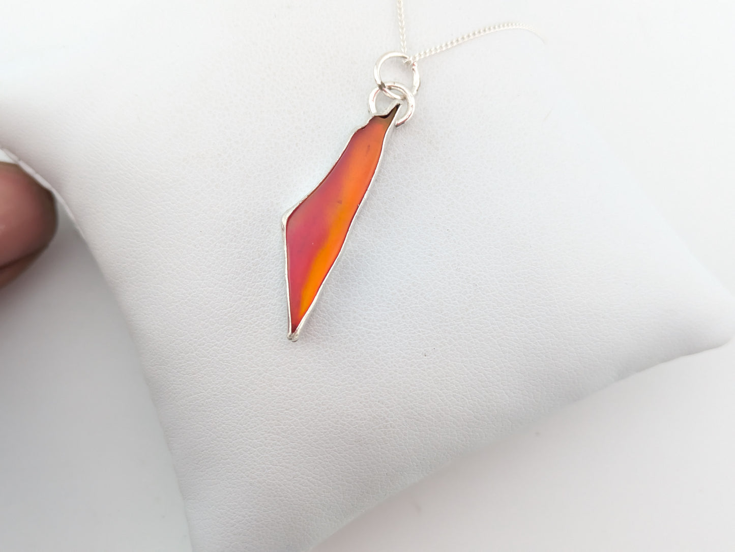 Palestine Map Aurora Opal Pendant *pre-order