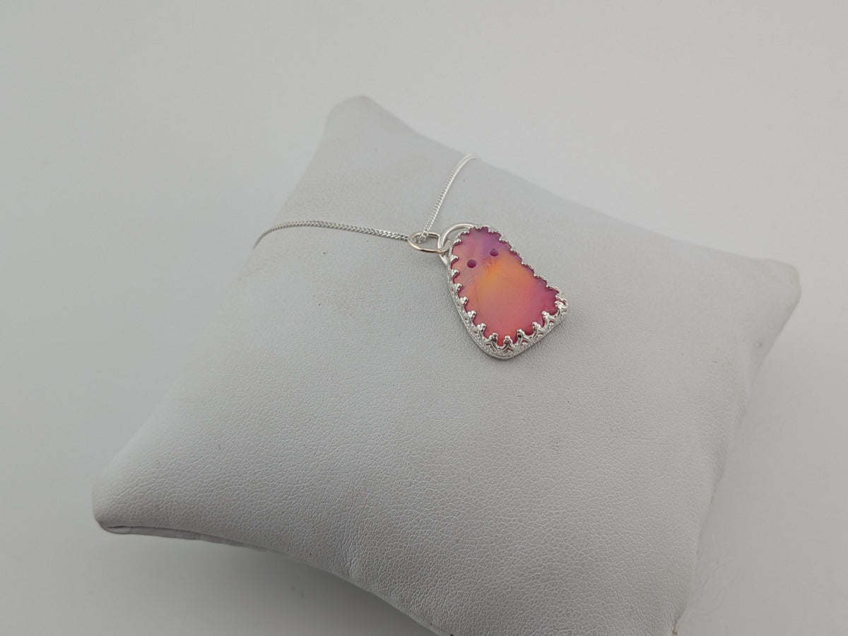 Iridescent Aurora Opal Ghost Pendant
