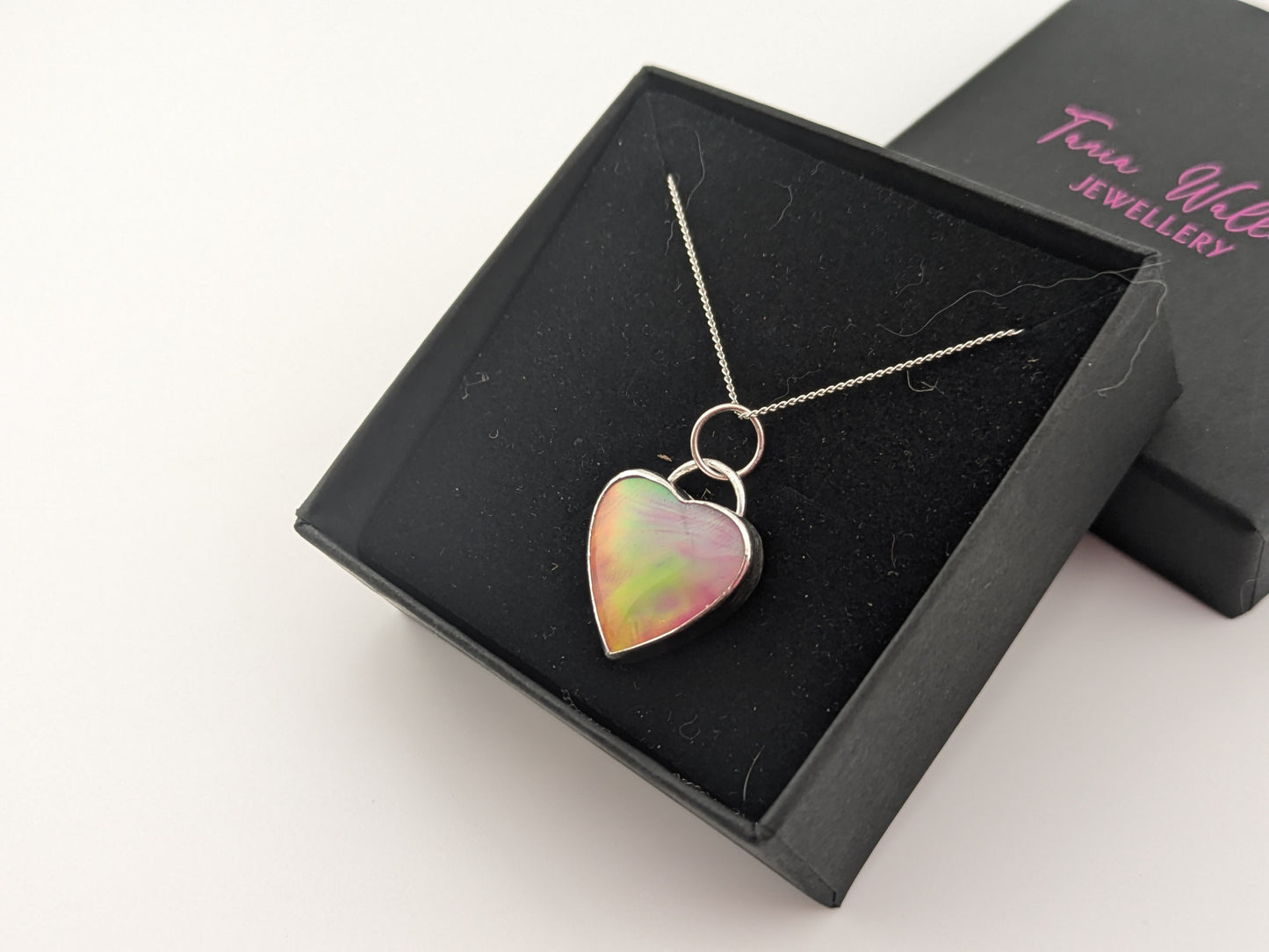 Aurora Opal Heart Pendant