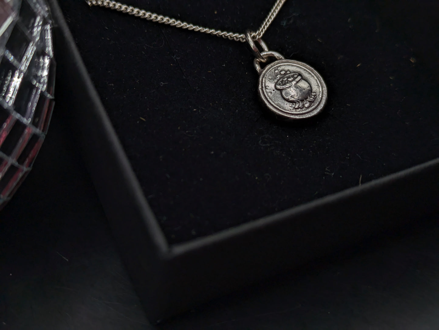 Bubbling Cauldron Pendant on Chain