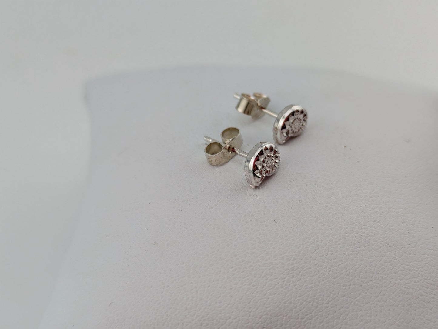 Sterling Silver Ammonite Studs