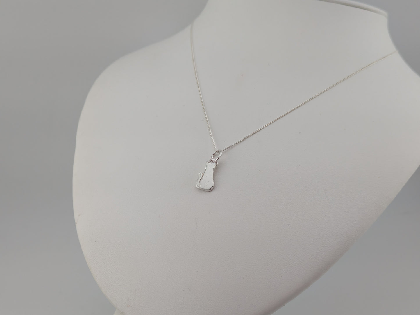 Sterling Silver Cat Pendant