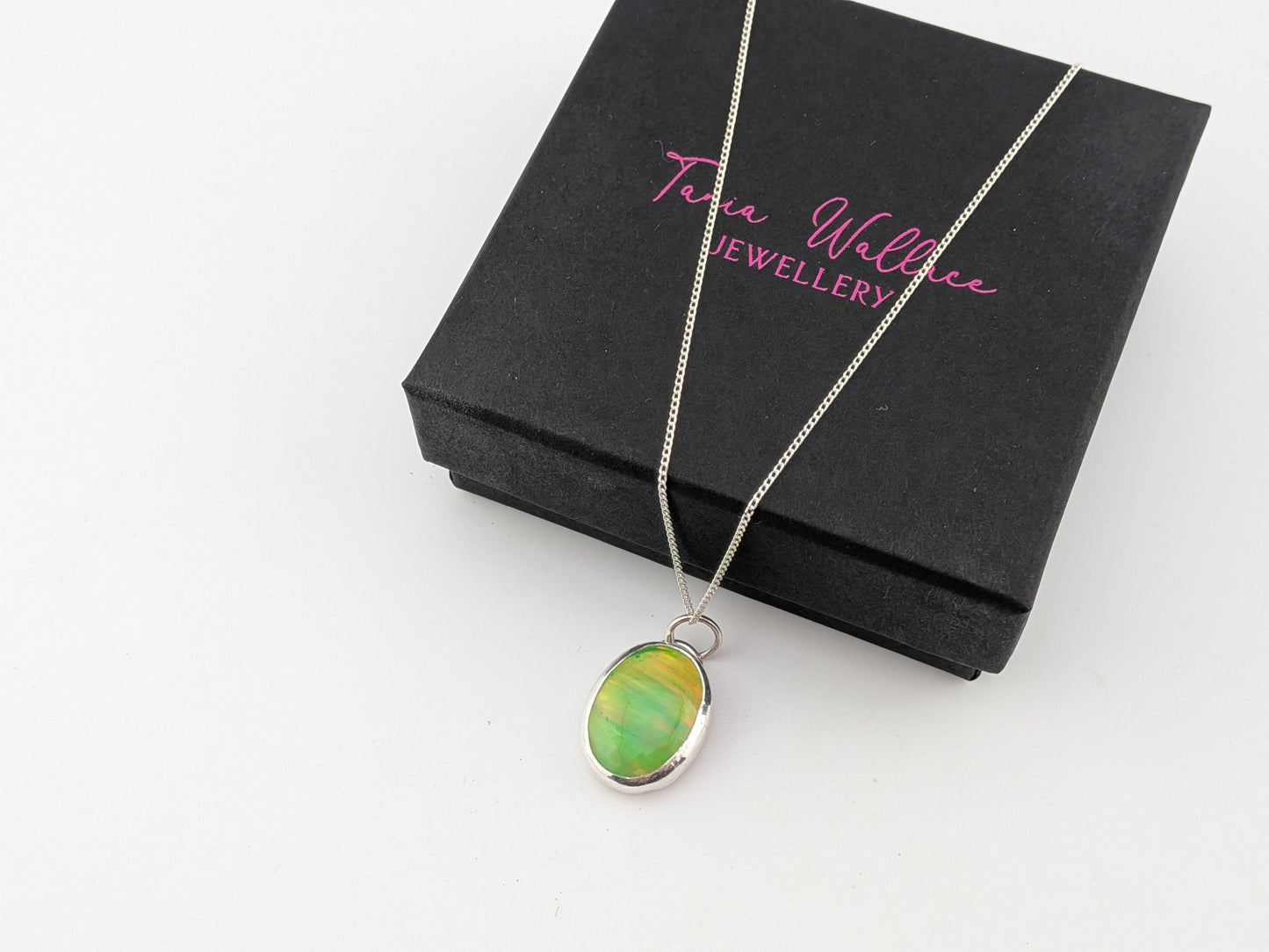 Juicy Green Bello Opal Pendant