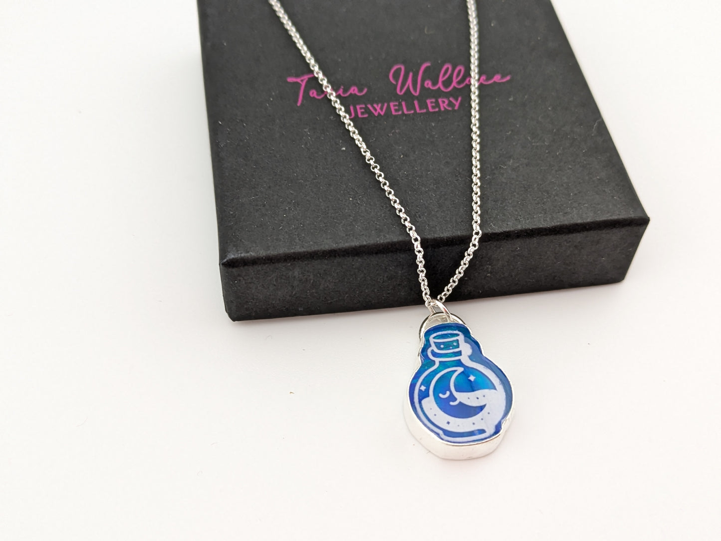 Aurora Opal Potion Bottle Pendant