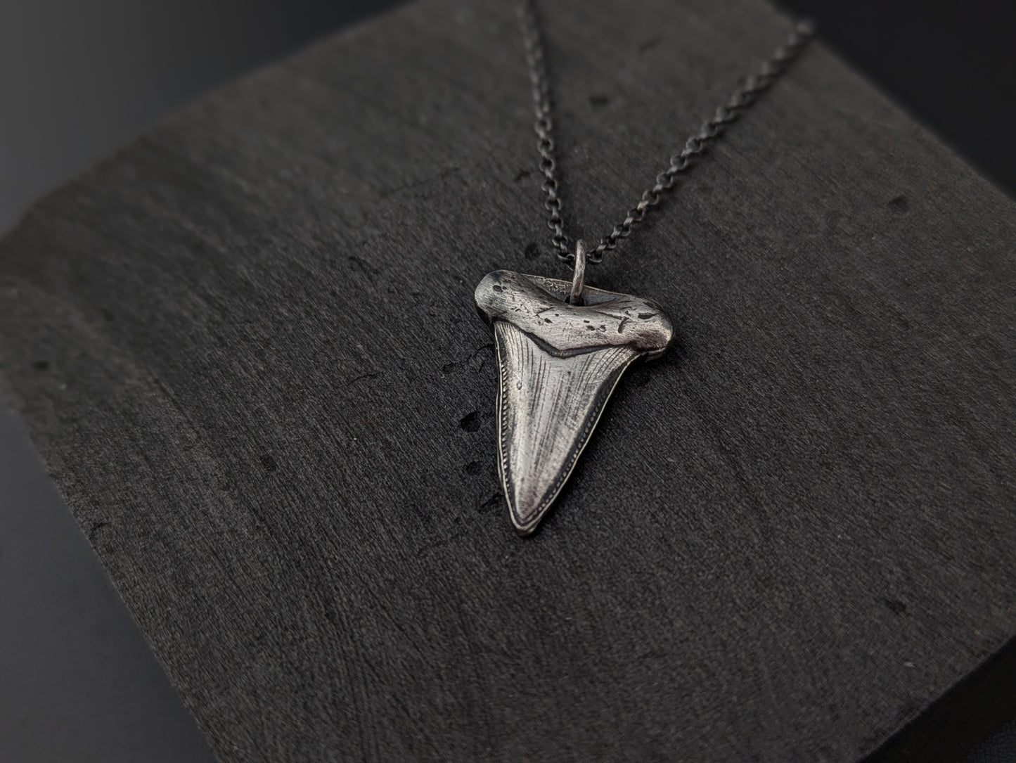 Sterling Silver Shark Tooth Pendant