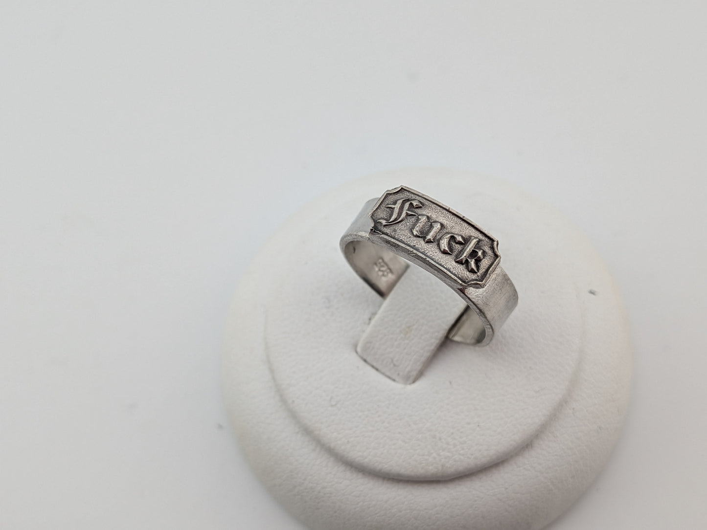 Sterling Silver F*ck Ring