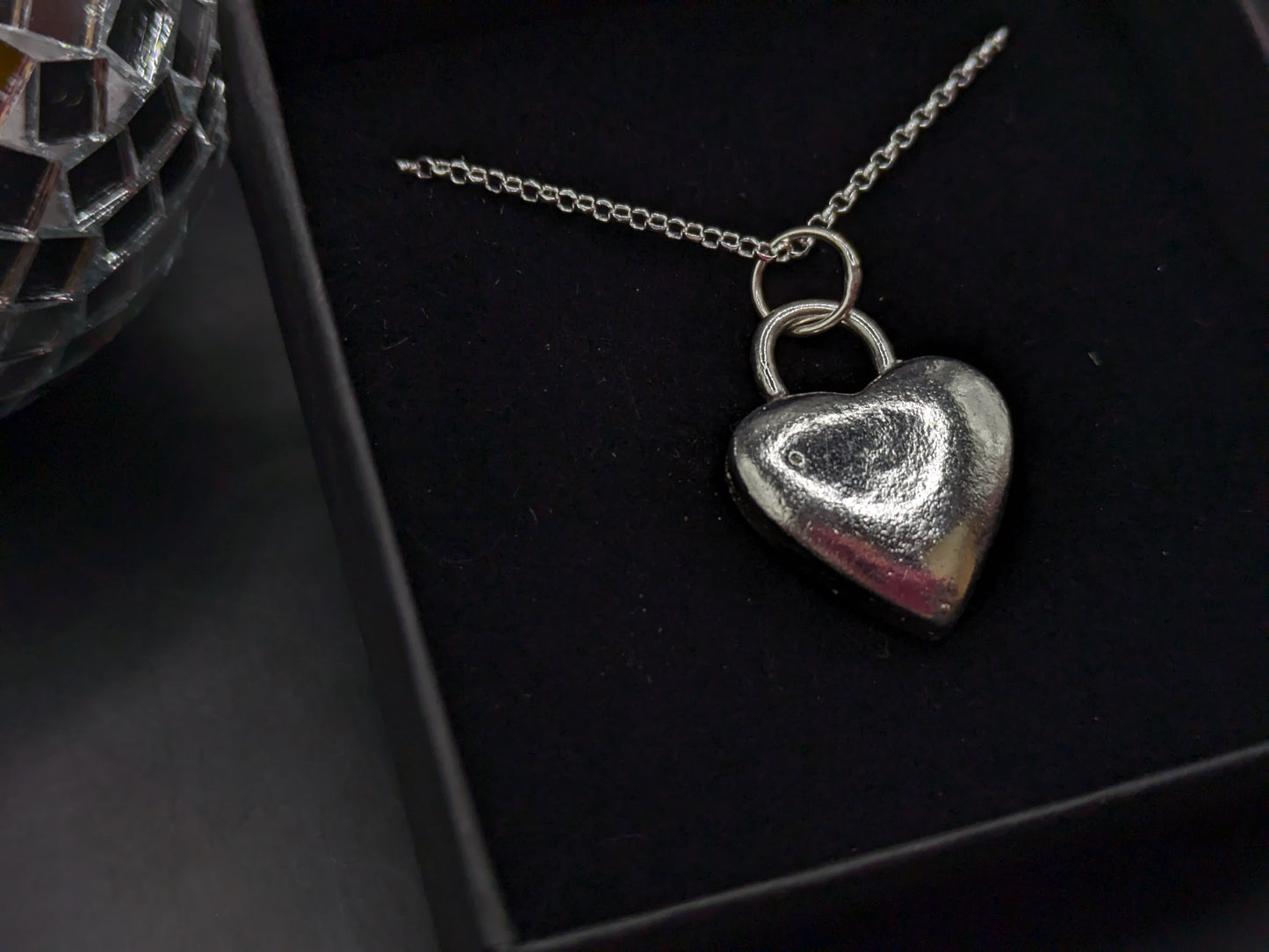 Solid Silver Heart Pendant