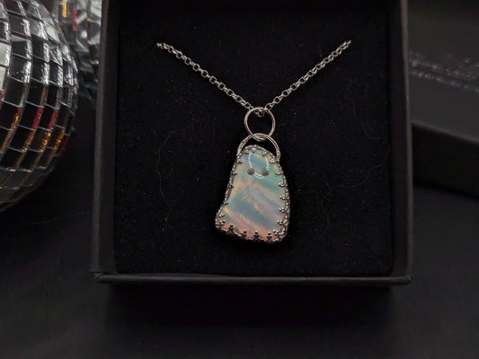 Aurora Opal Ghost Pendant
