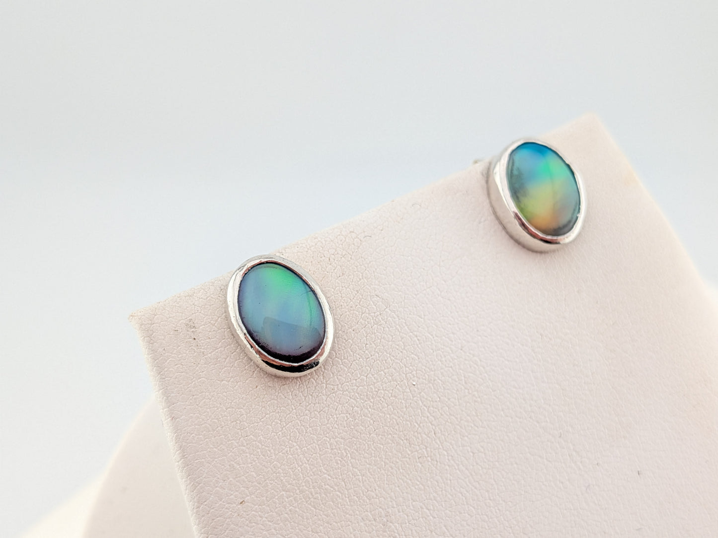Green Aurora Opal Studs