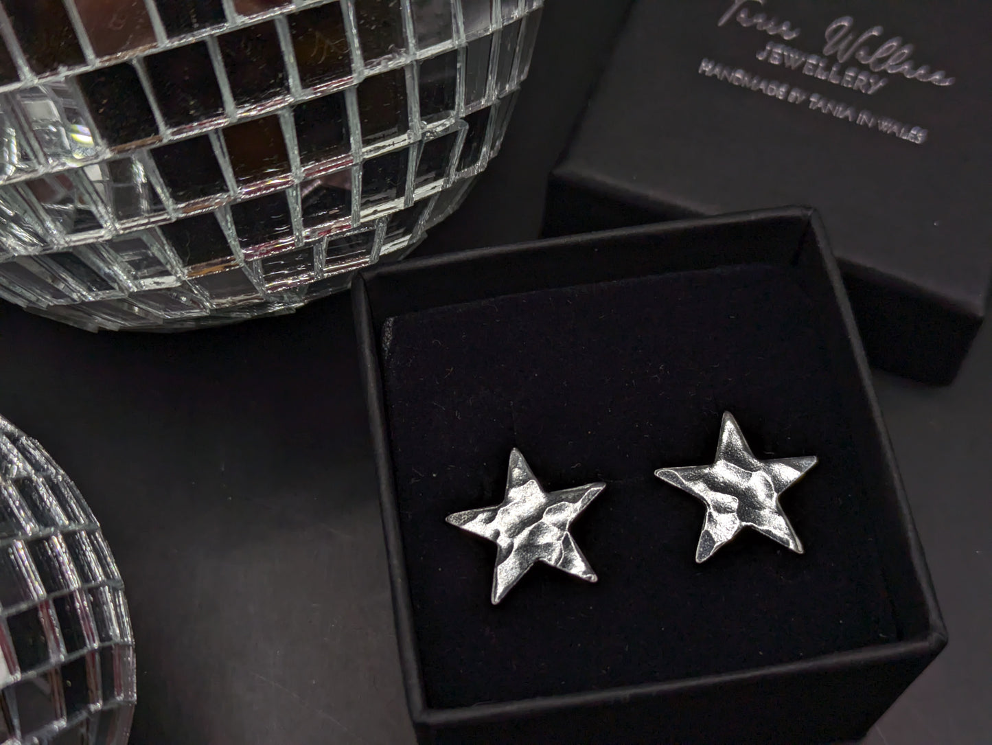 Textured Star Studs