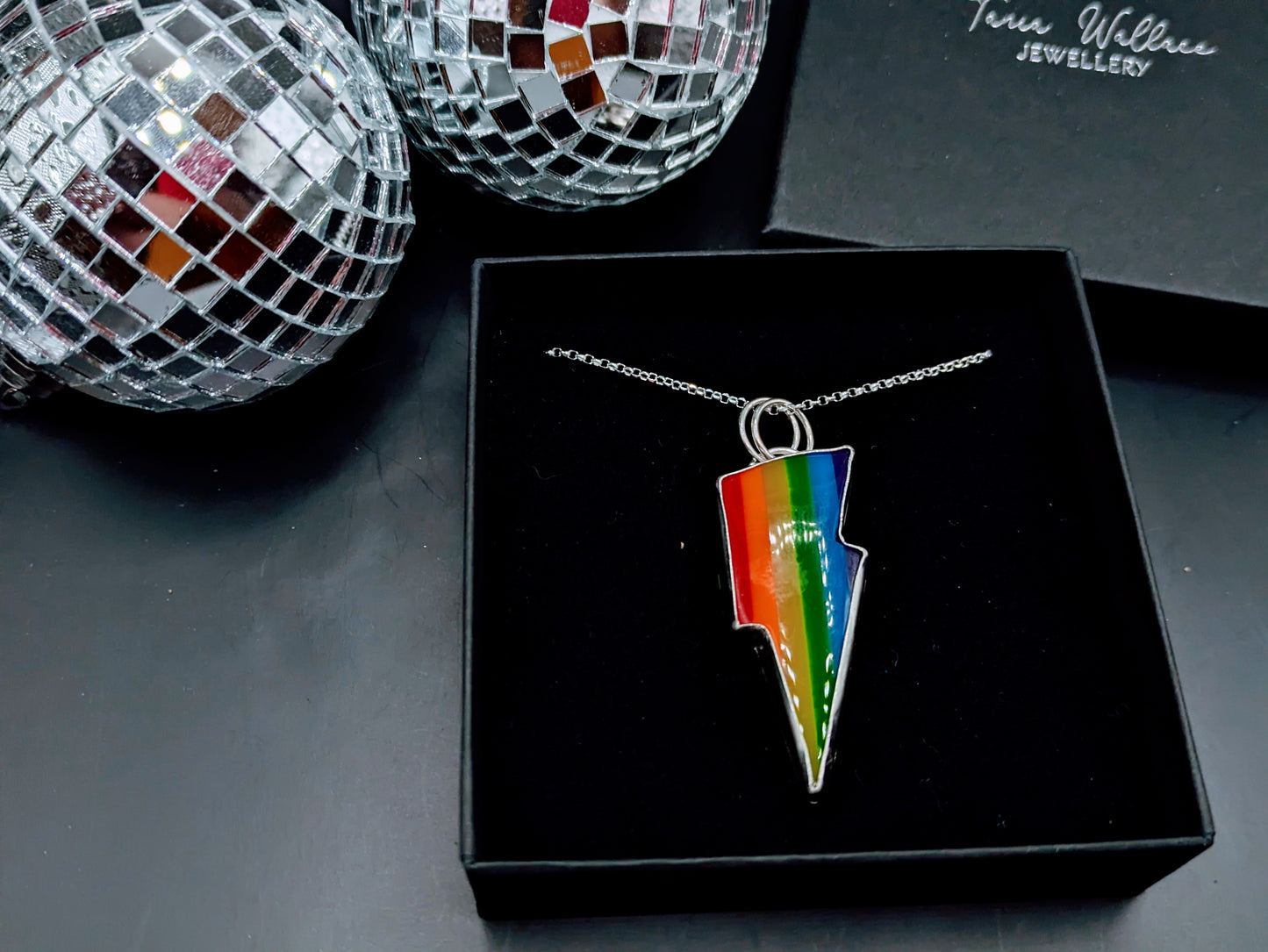 Rainbow Bolt Pendant