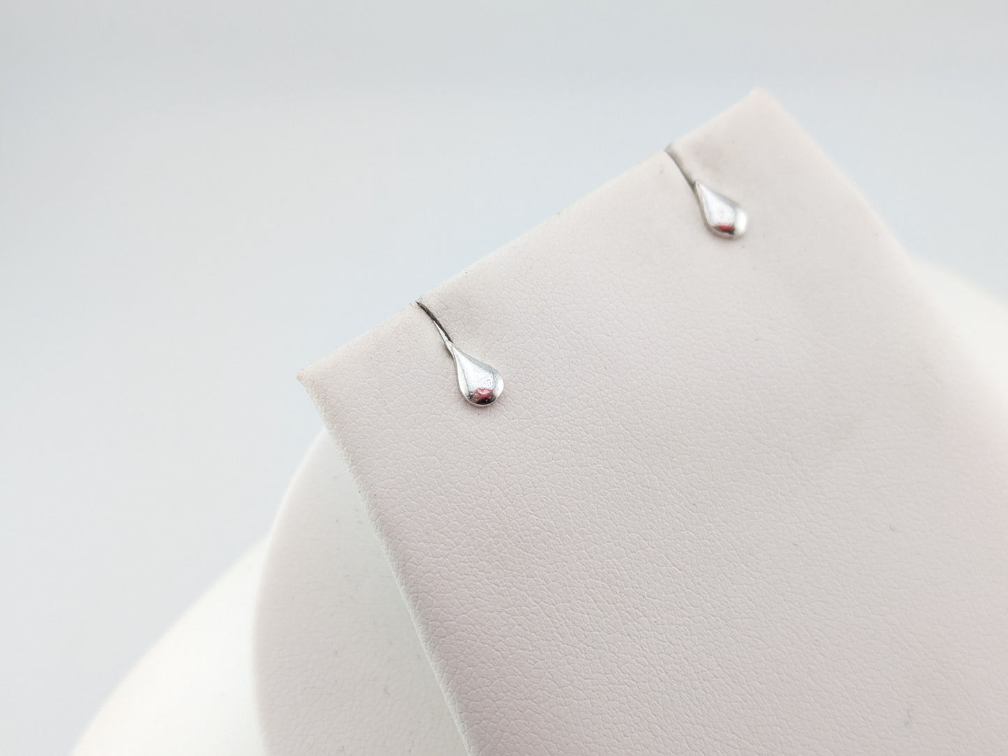 Mini Solid Silver Teardrop Studs