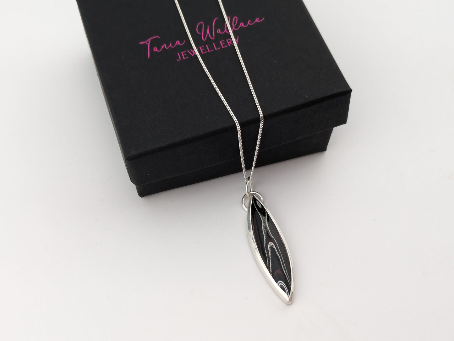 Marquise Fordite Pendant