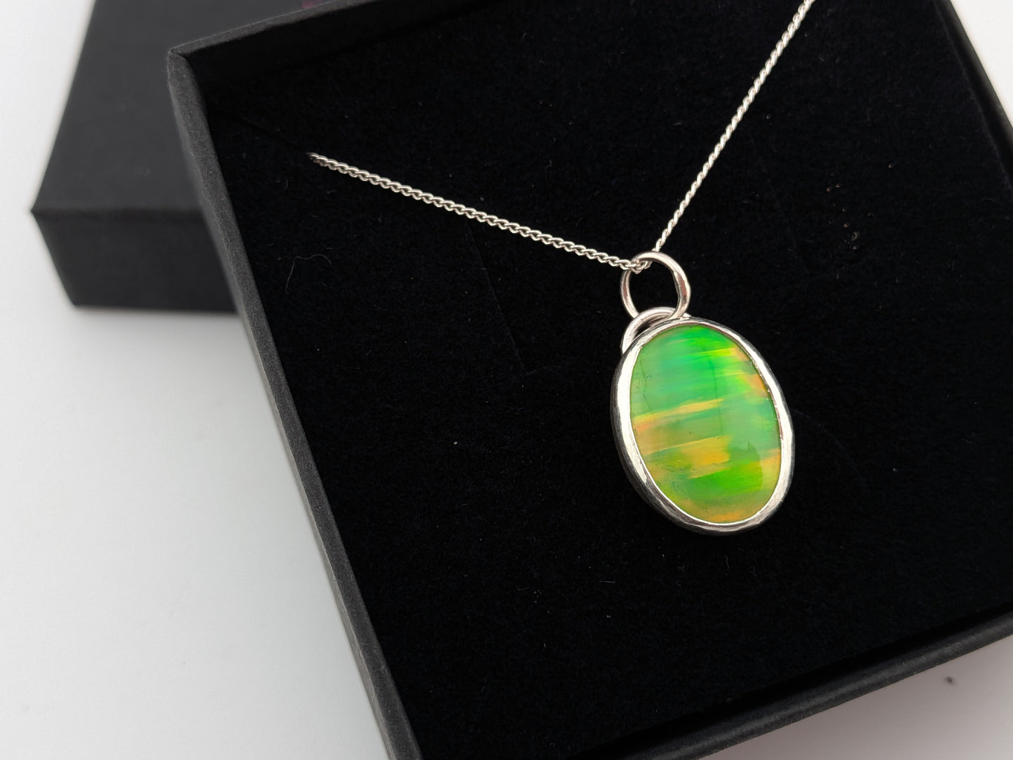Juicy Green Bello Opal Pendant