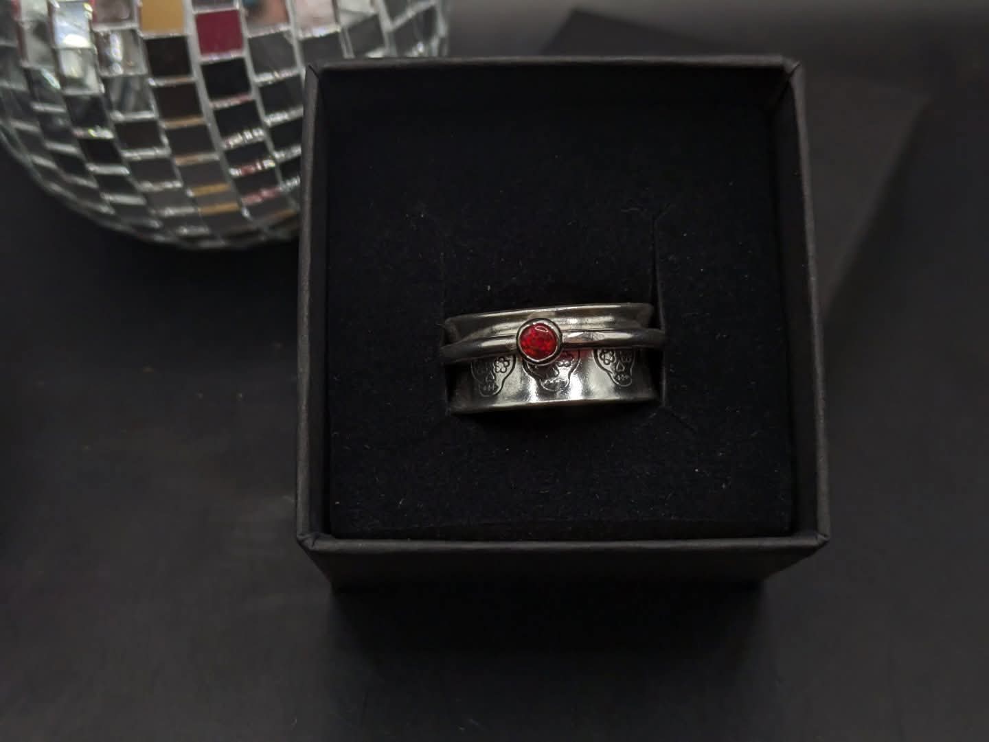 Candy Skull Spinner Ring