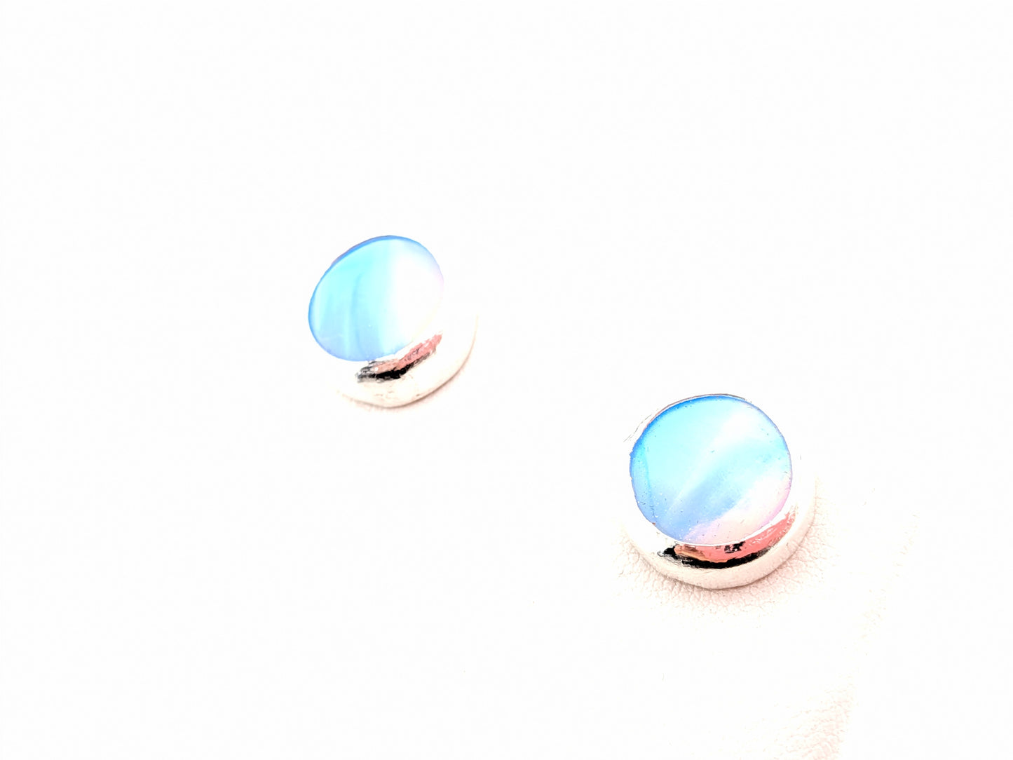 Green Aurora Opal Studs