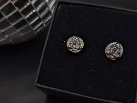 Darkened Christmas Cookie Studs