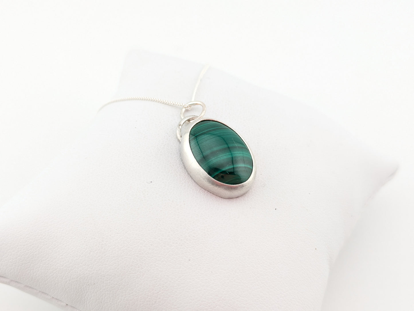 Oval Malachite Pendant
