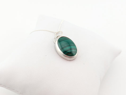 Oval Malachite Pendant