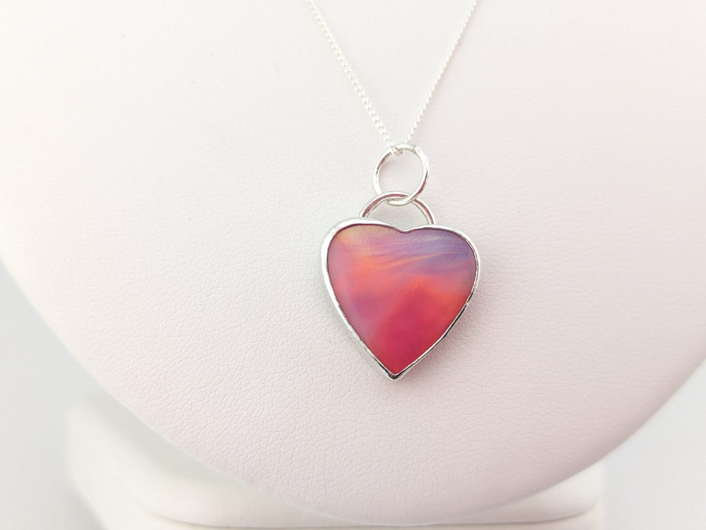 Aurora Opal Heart Pendant