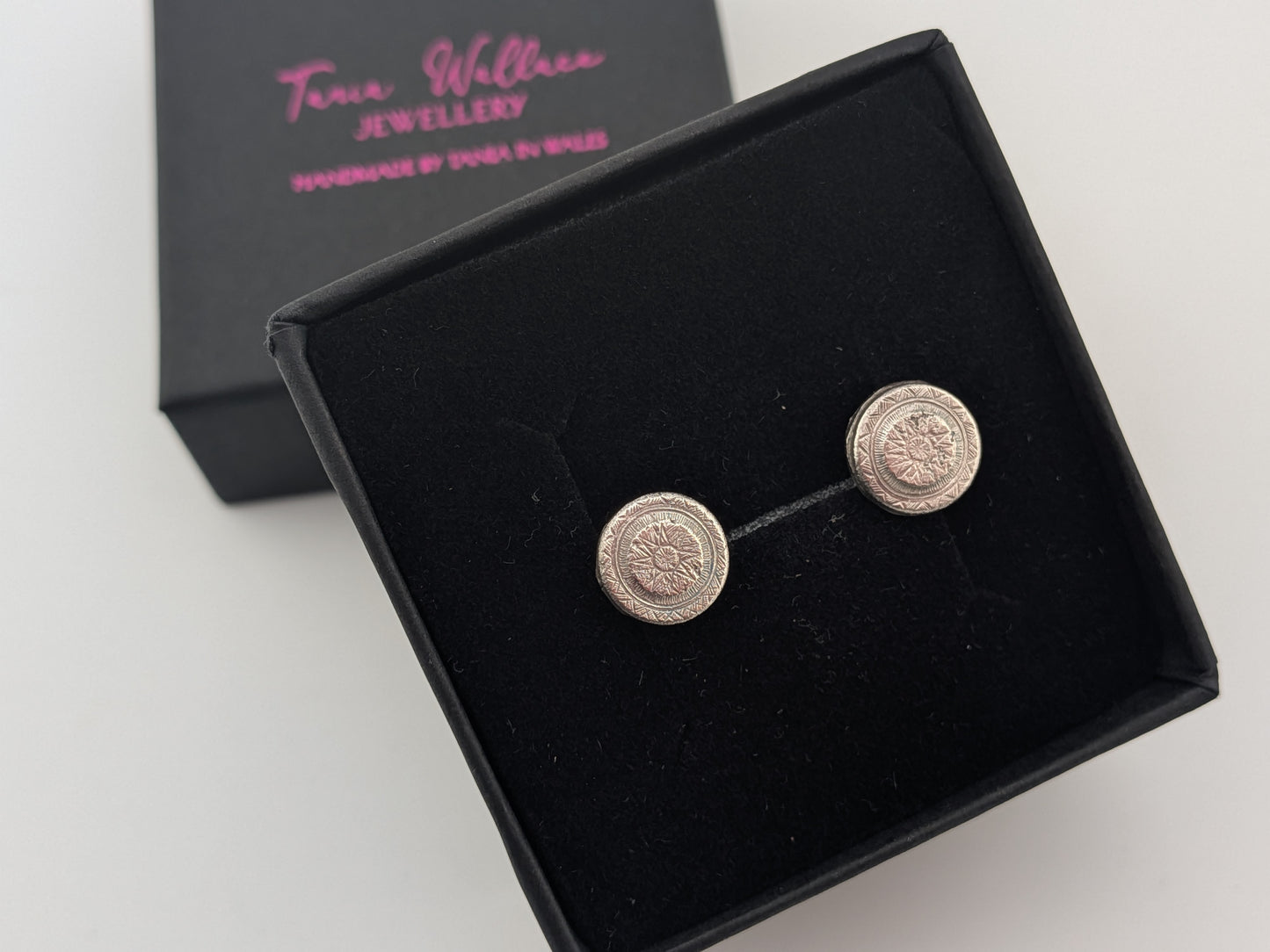 Rustic Aztec Sun Studs