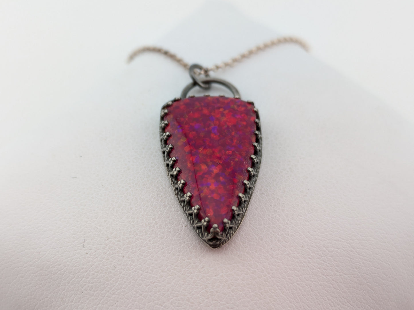 Hot Pink Opal Pendant