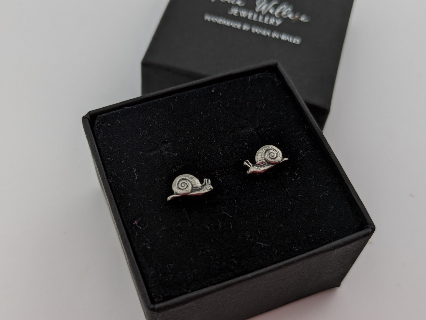 Sterling Silver Snail Studs
