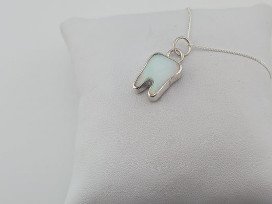 Aurora Opal Tooth Pendant