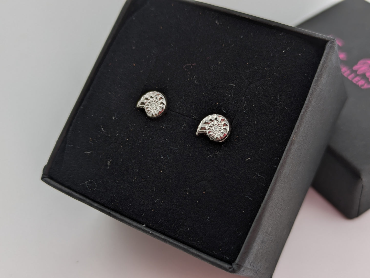 Sterling Silver Ammonite Studs