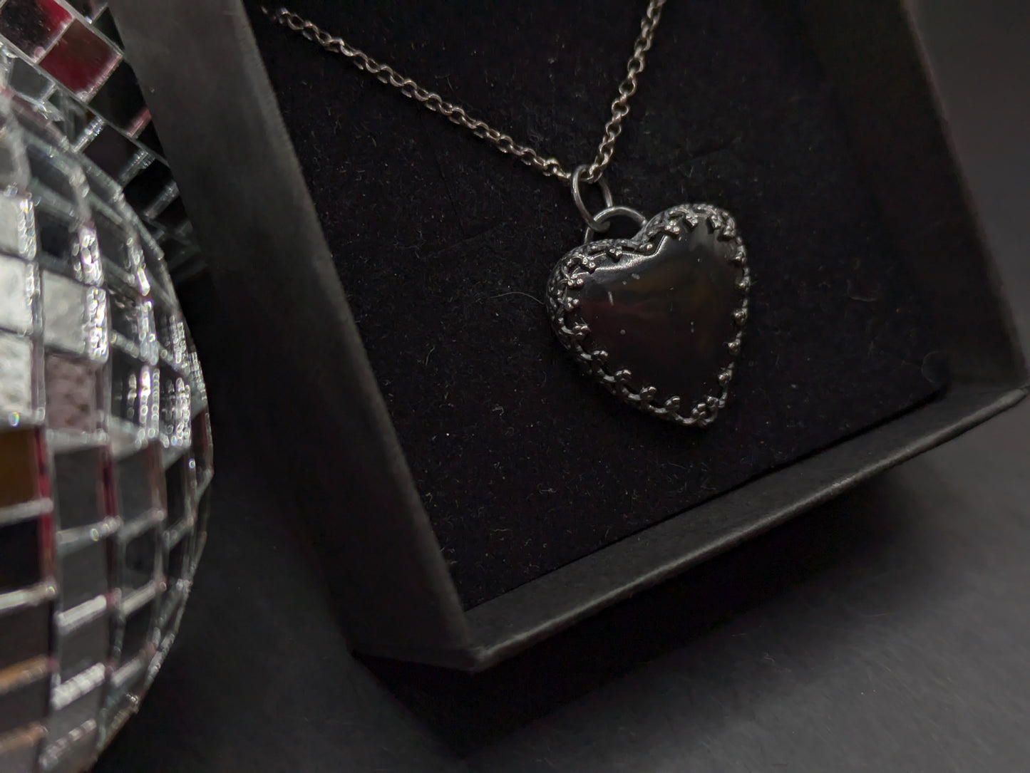 Pool Ball Heart Pendant