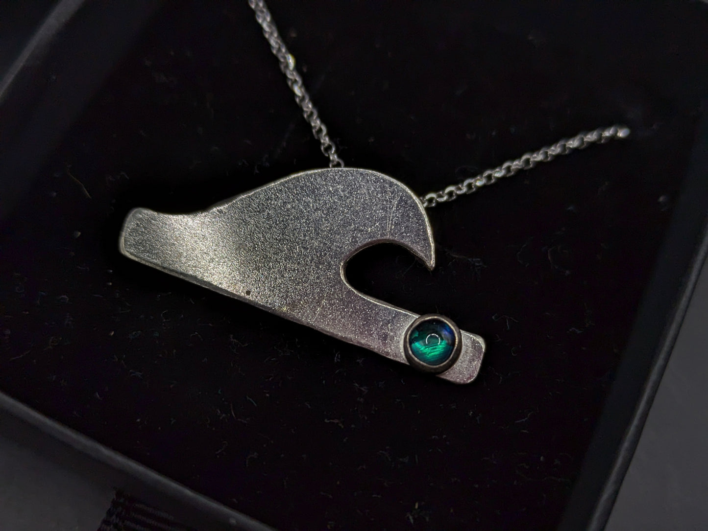 Silver Wave Pendant