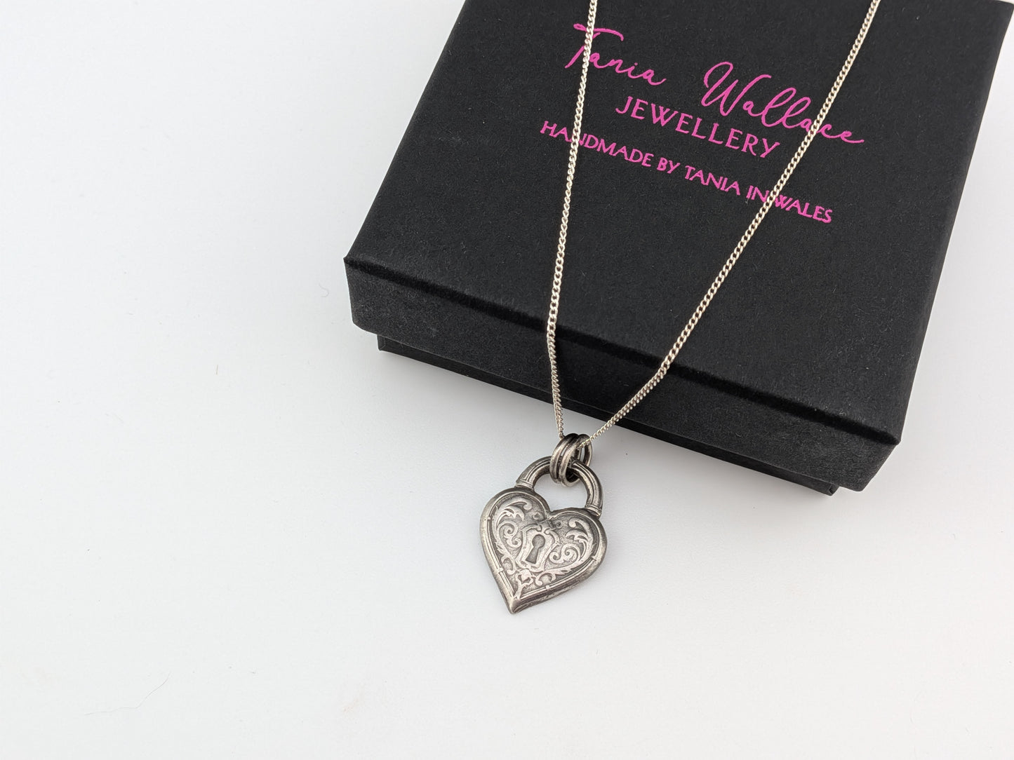 Heart Shaped Padlock Pendant