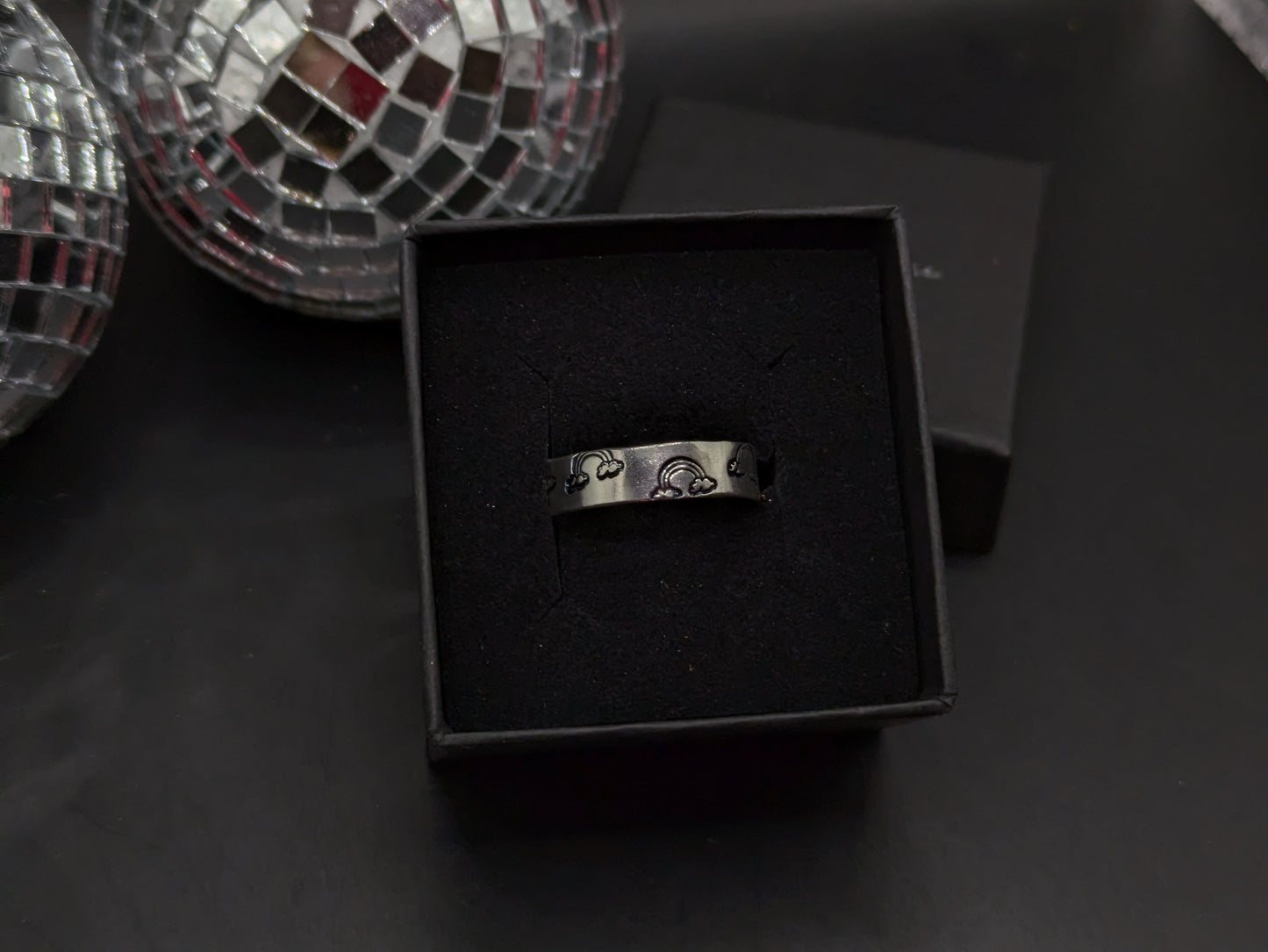 Rainbow Silver Ring