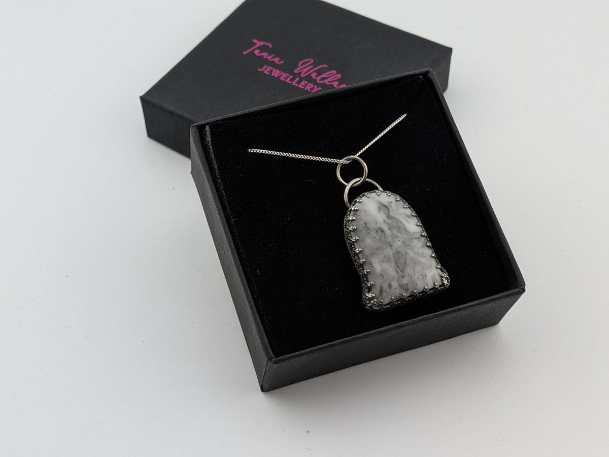 Tombstone Look Tombstone Shaped Pendant