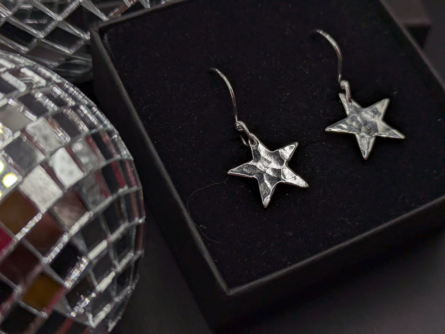 Hammered Star Drops