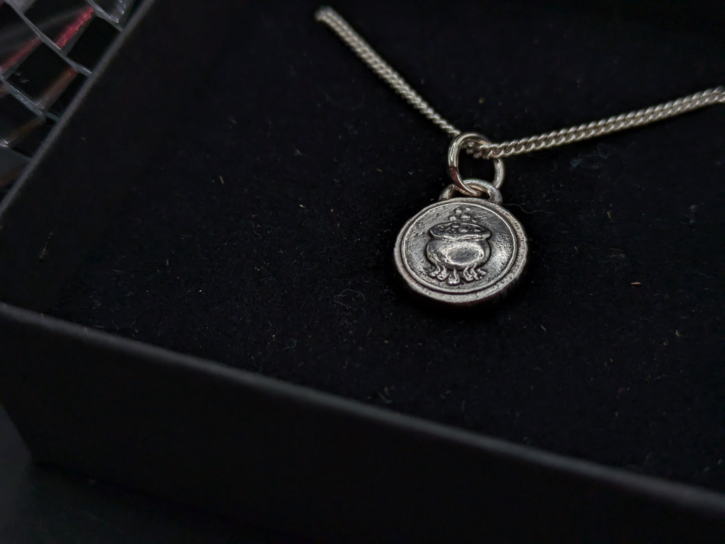 Bubbling Cauldron Pendant on Chain
