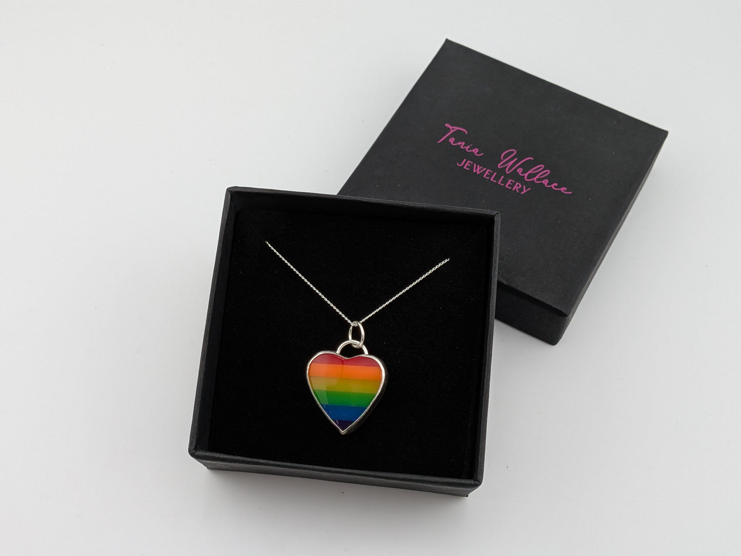 Rainbow Heart Pendant