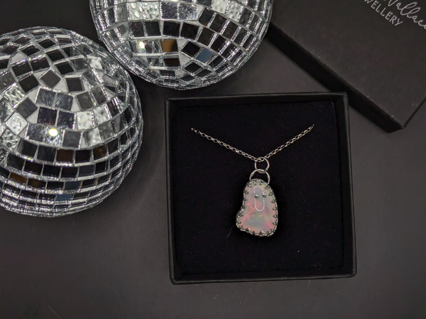 Rainbow Aurora Opal Ghost Pendant