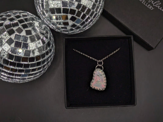 Rainbow Aurora Opal Ghost Pendant