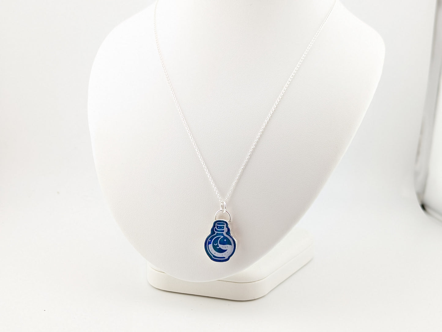 Aurora Opal Potion Bottle Pendant