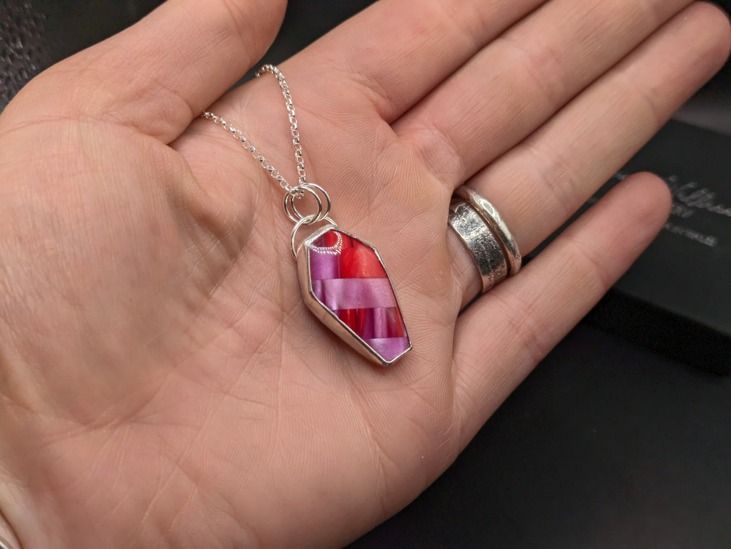 Pink Coffin Pendant
