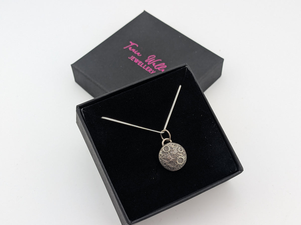 Cratered Moon Pendant