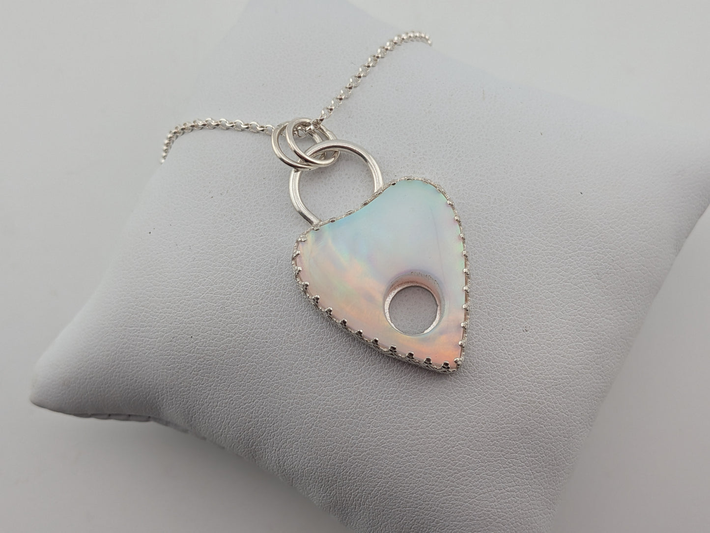 Aurora Opal Planchette Pendant