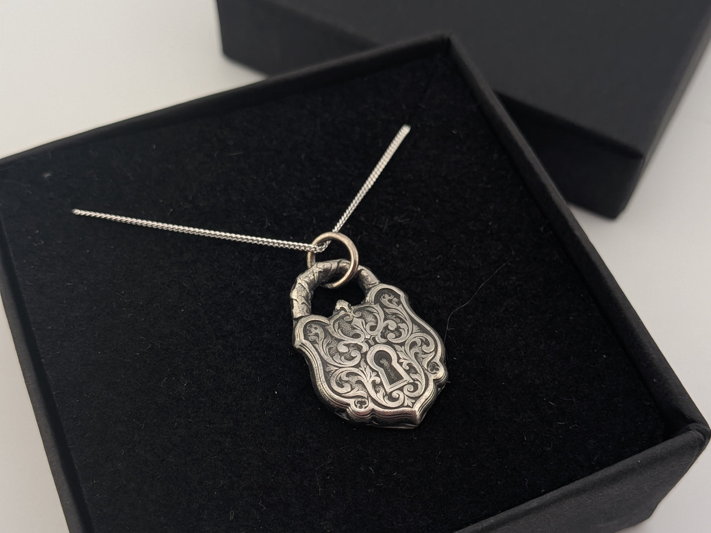 Ornate Padlock Style Pendant