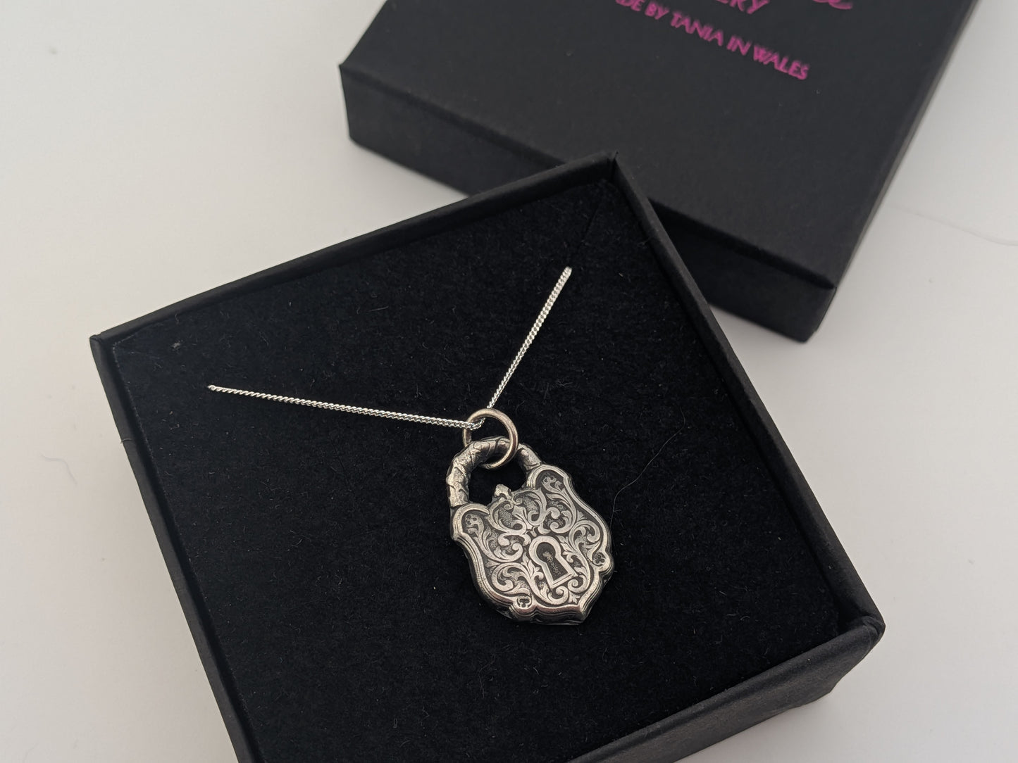 Ornate Padlock Style Pendant